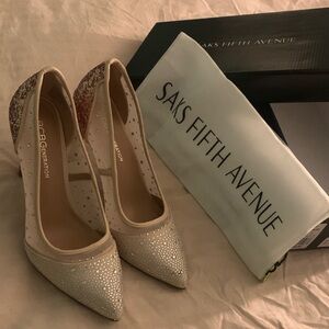 BCBGeneration Women's Sparkling Heels - Cream and Gold